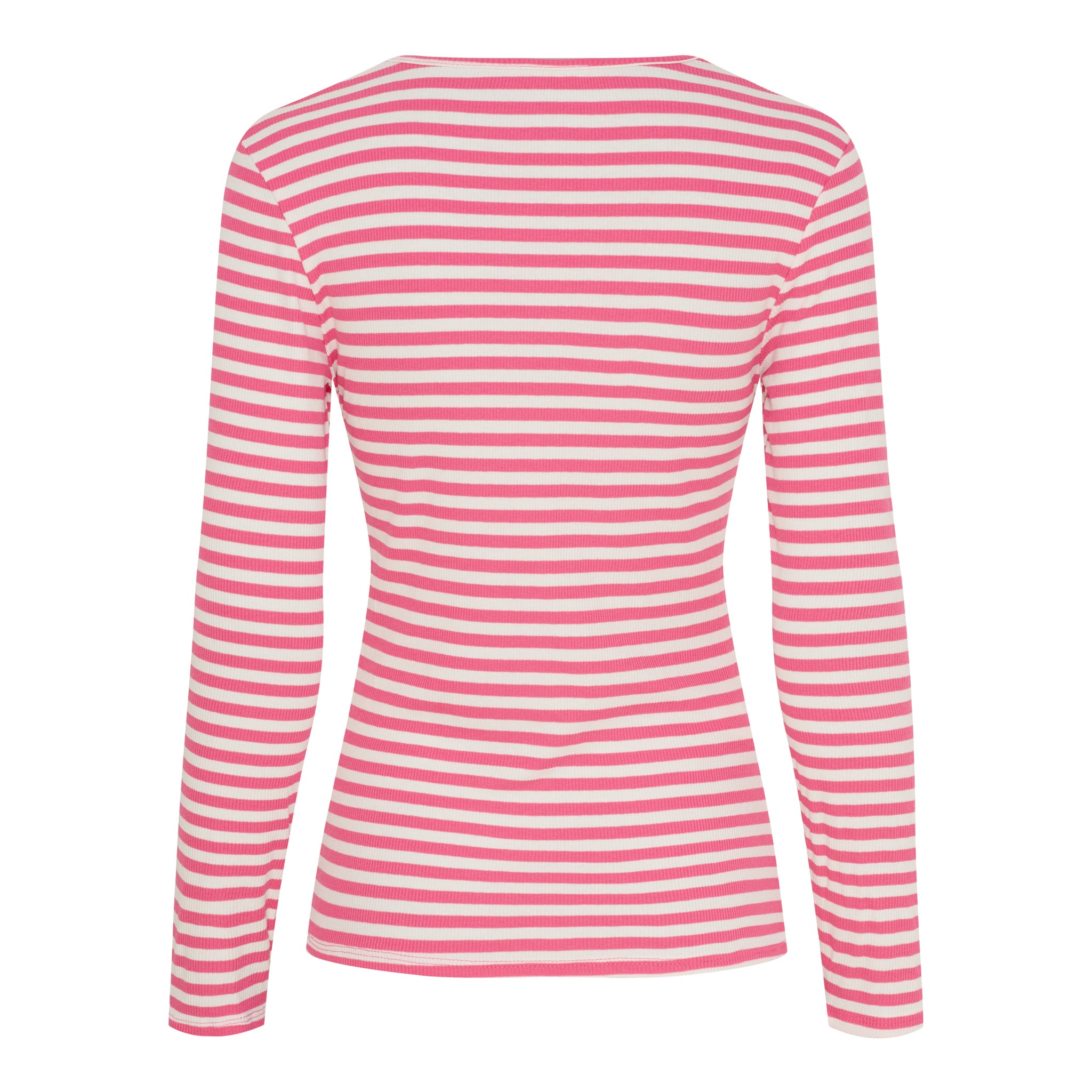JOSIANE Long Sleeve Striped Tee ~ Pink