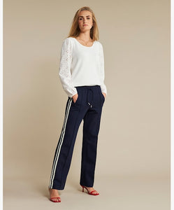 FANNY Broderie Sleeve ~ White