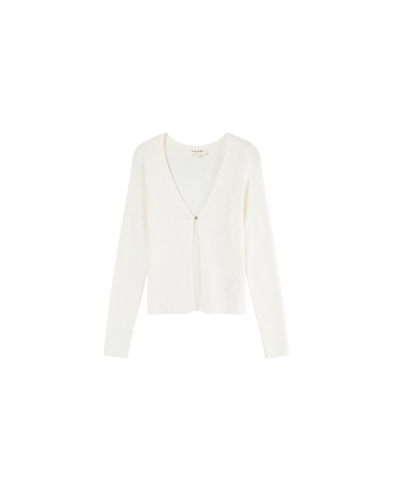 MADEMOISELLE Cardigan ~ Ecru, Black