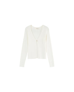 MADEMOISELLE Cardigan ~ Ecru, Black