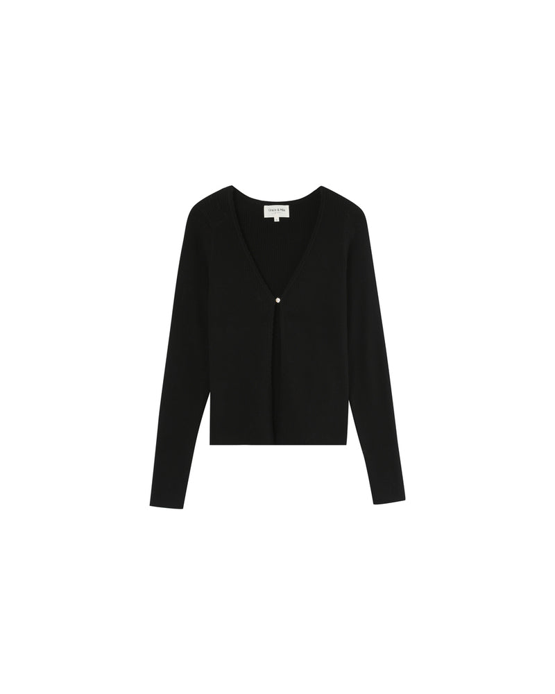 MADEMOISELLE Cardigan ~ Ecru, Black