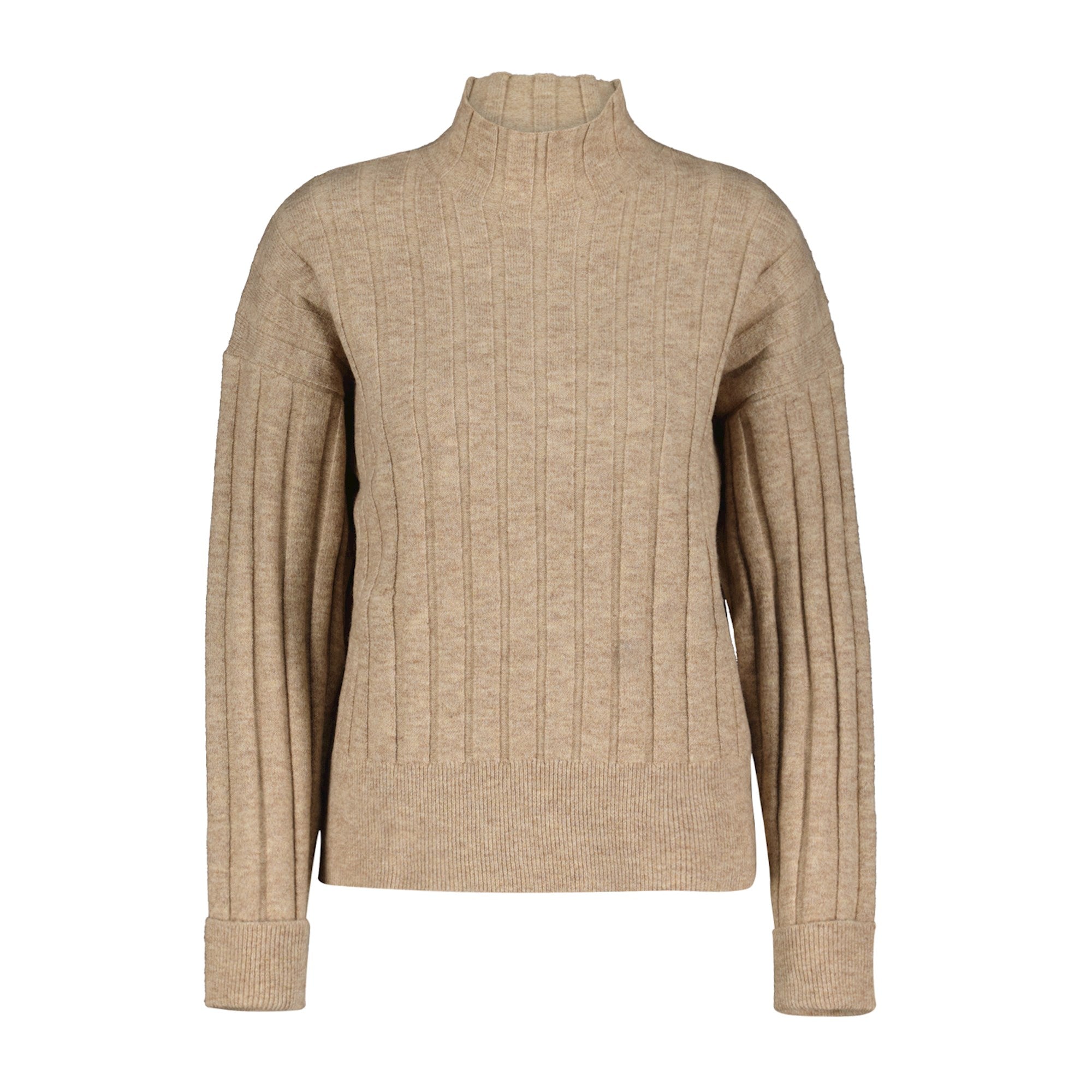 Sweet Rib Turtle Neck in Camel, Grey, Off White