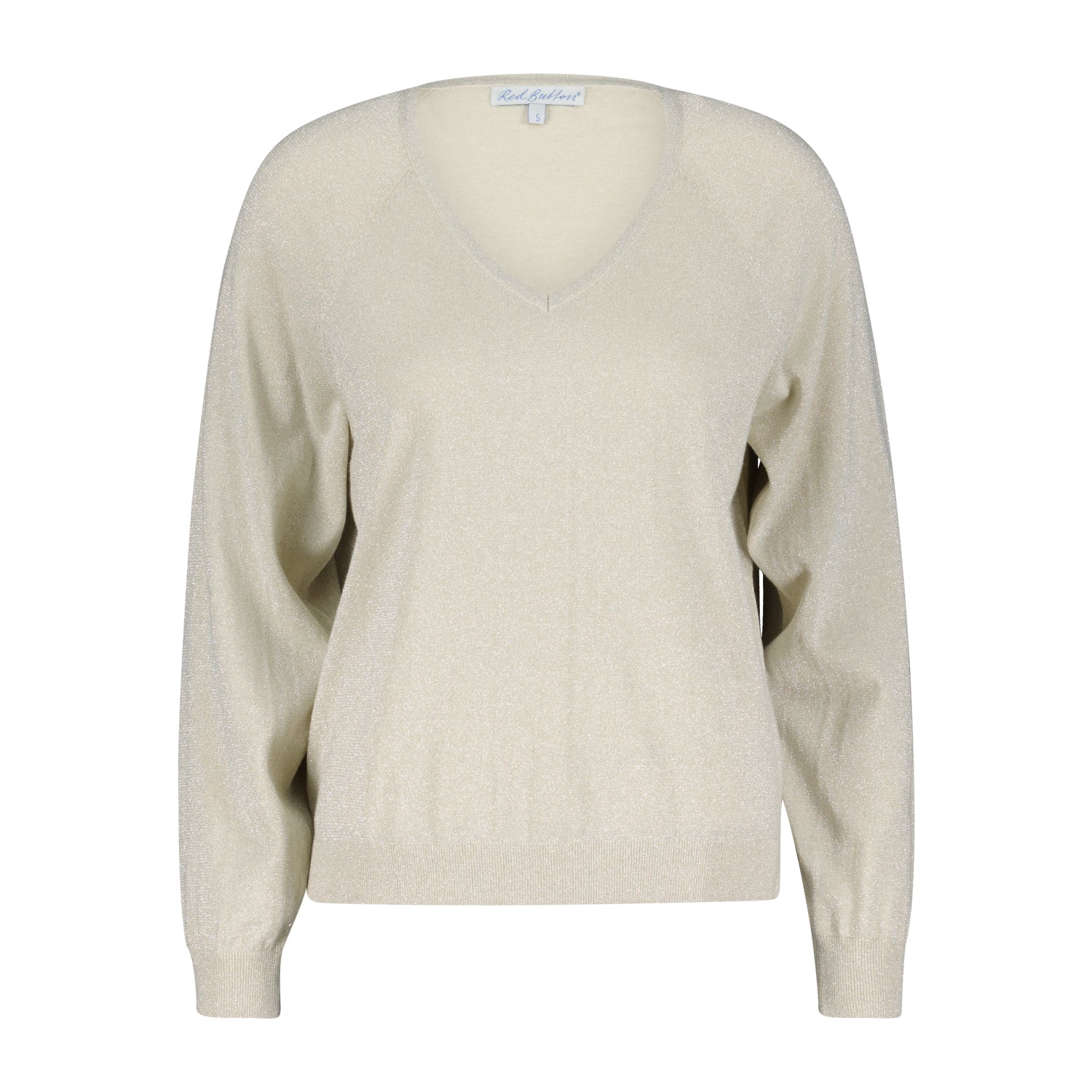 FAY Fine Knit Lurex Jumper Champagne or Silver Sarah Hayes Boutique