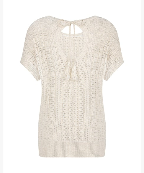 JERRY Lurex Top  ~ Pearl