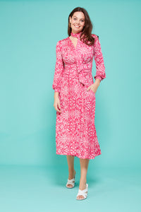 SHARON Midi Dress Elba Pink