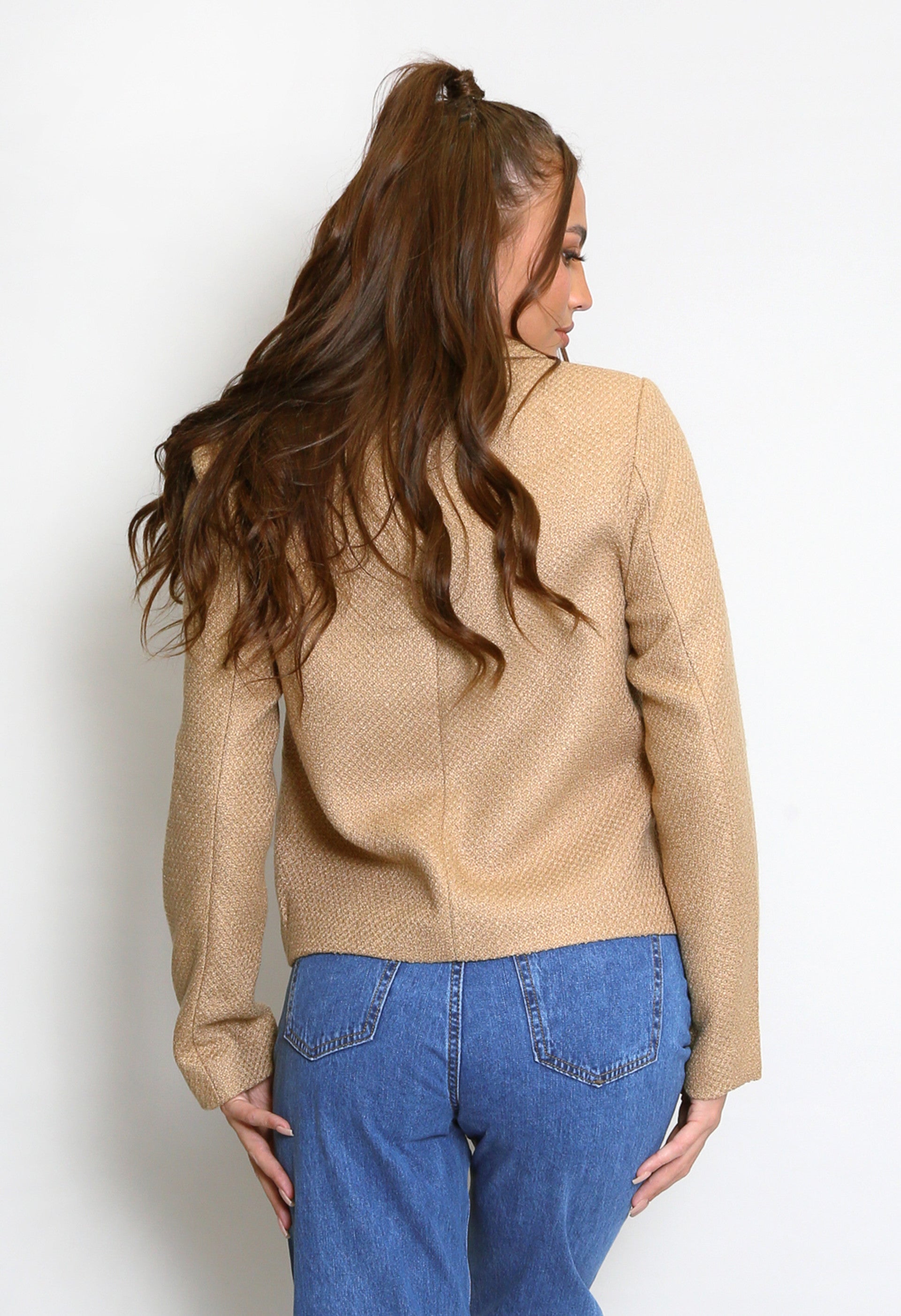 LORI Woven Jacket Camel