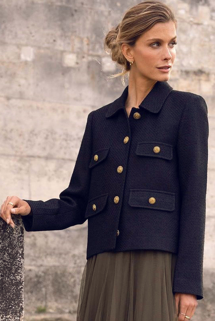 LORI Woven Jacket Navy