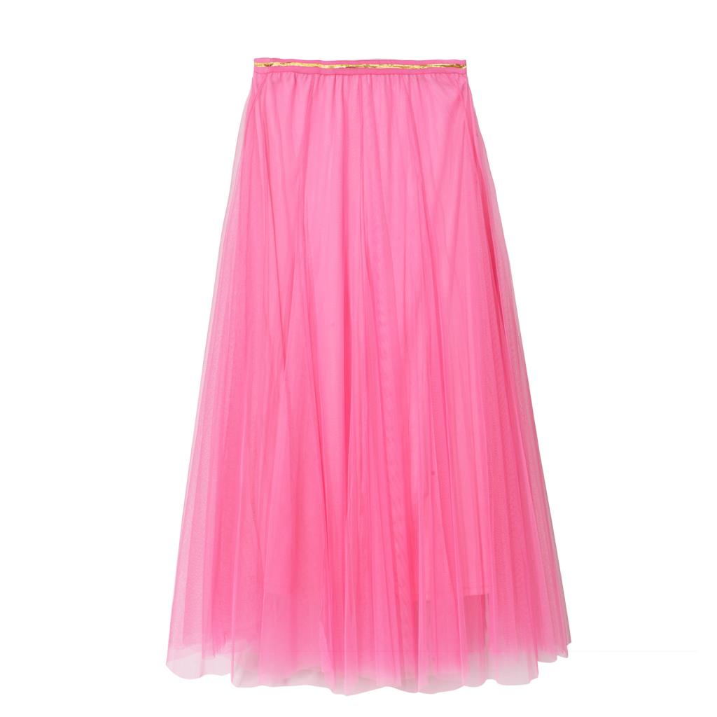 SERINNA Tulle Layer Skirt in Bubblegum