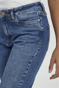 LIVA Straight Leg Jeans Mid Blue
