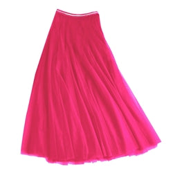SERINNA Tulle Layer Skirt in Hot Pink